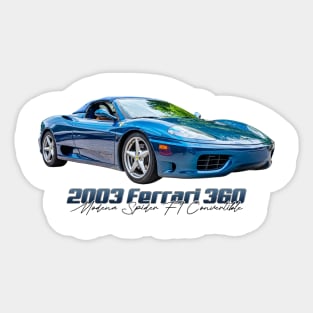 2003 Ferrari 360 Modena Spider F1 Convertible Sticker